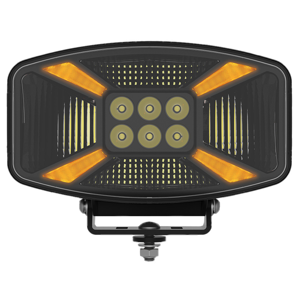 Van Master OVALUX+ Oval Driving Lamp With Amber or White Dynamic Position Light